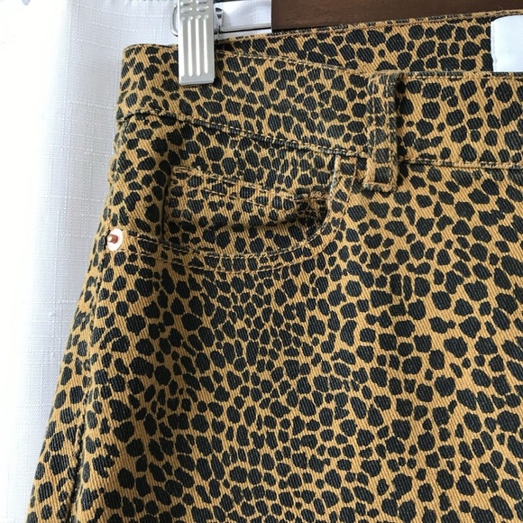 Current Elliott Spotted Cheetah Animal Print High Waist Stiletto Jeans Sz 28 - Picture 5 of 15
